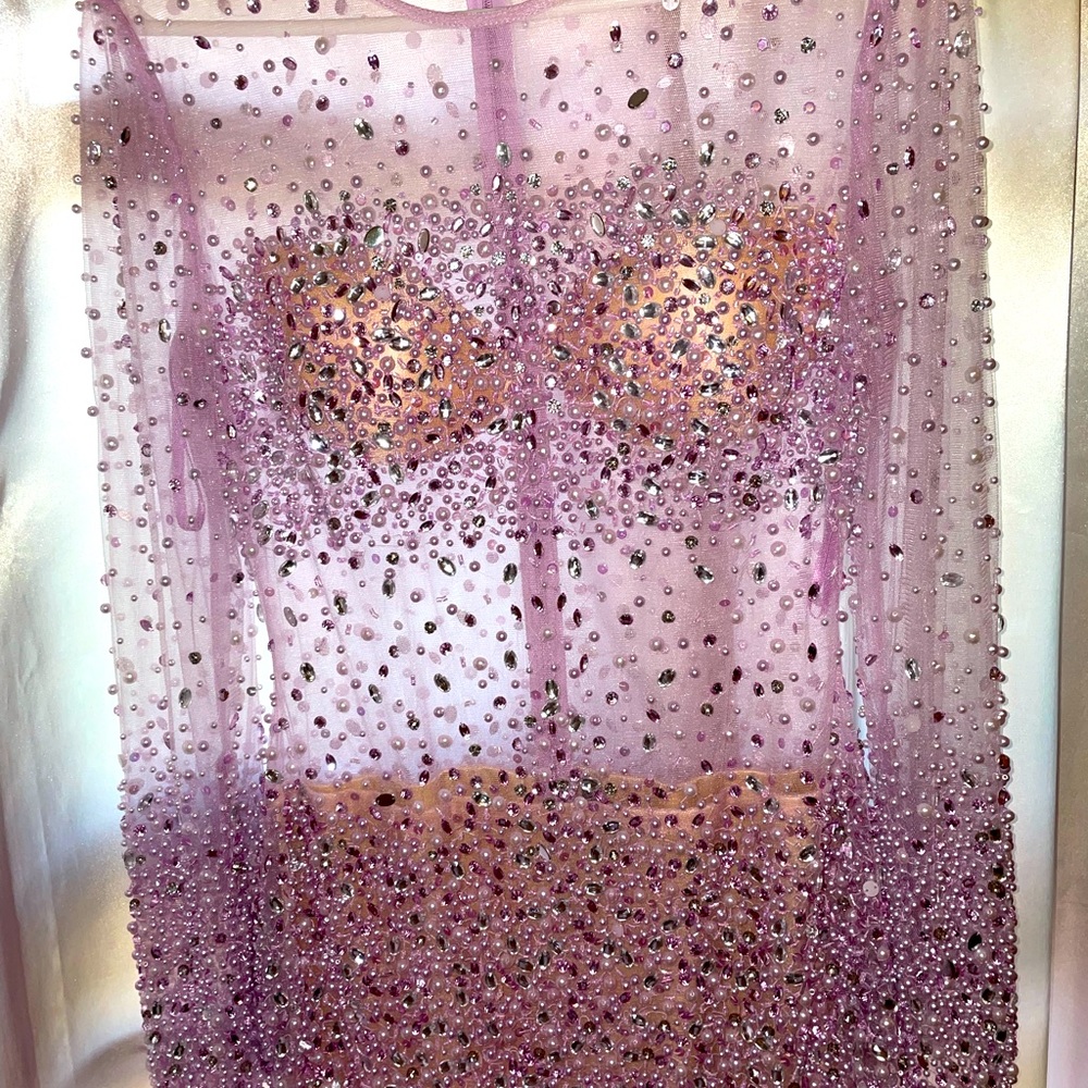 Embellished Lilac dress